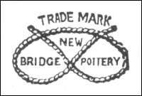 Staffordshire knot mark of New Bridge Pottery