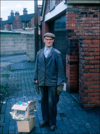 Arthur Baynham at work as a refuse collector