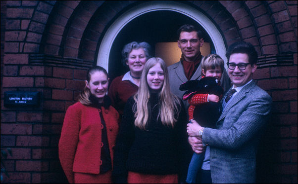 The Buckland family outside St. James Rectory, Longton