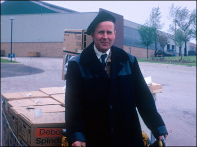 Mr. D. Skeg at work in a warehouse