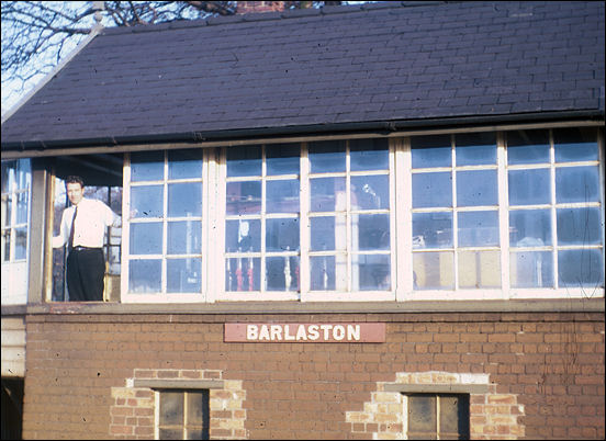 John Wallis at Barlaston railway signal station