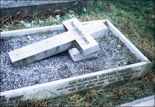 Memorial of Gertrude Wright 