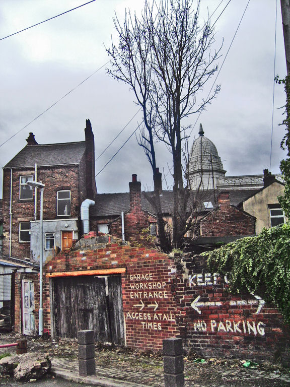 Back of buildings on Liverpool Road, Stoke - 2007 