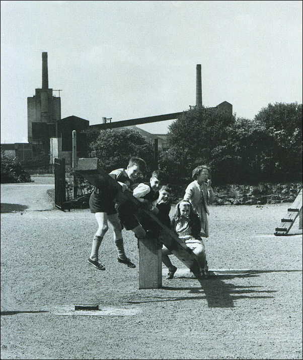 Children playing in Etruria Park c. 1950