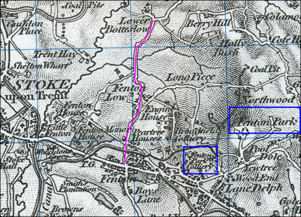 1840 OS map of Fenton Low 