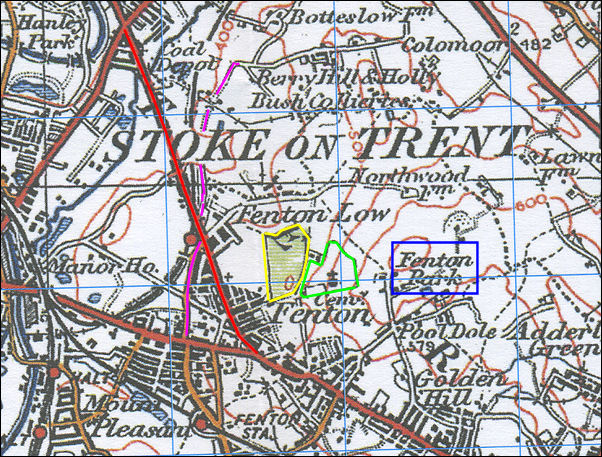 1922 OS map of Fenton Low 