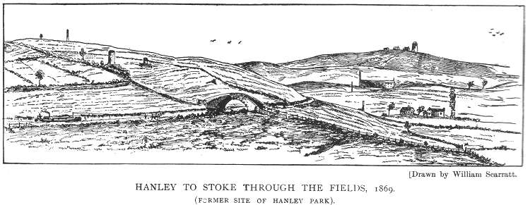 Originally a large area of waste ground called 'Stoke Fields', cut in two by the Caldon Canal