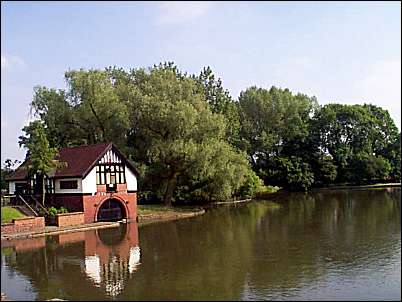 The lake in Hanley Park's lower ground