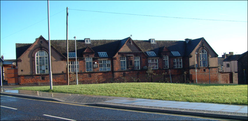 View of the school from Hampton Street