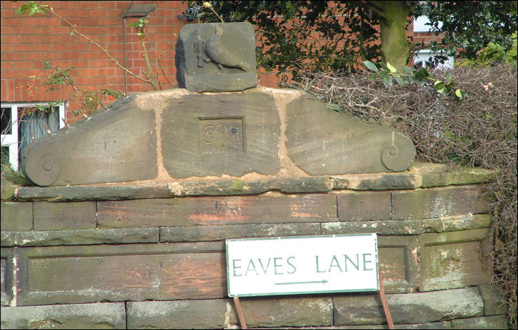 the marker on Eaves Lane