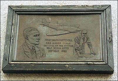 Plaque on the house where Mitchell was born