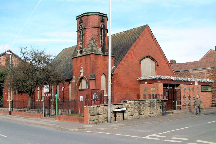 the Holy Catholic Church (Western Rite) in Middleport prior to demolition