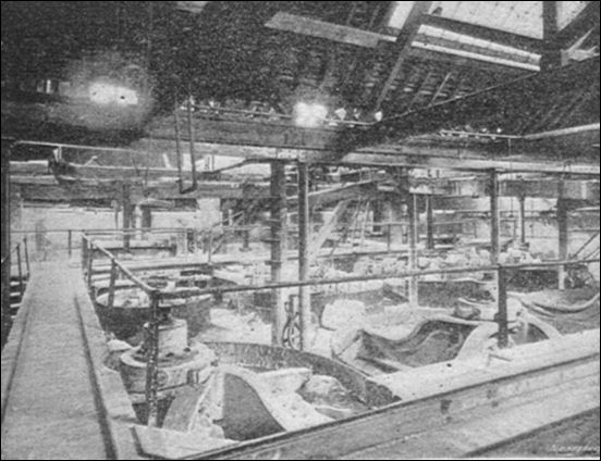 the interior of the mill 