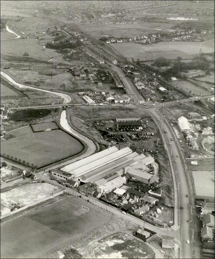 Limekiln Bank, Bucknall at the junction with Leek Road c.1950's
