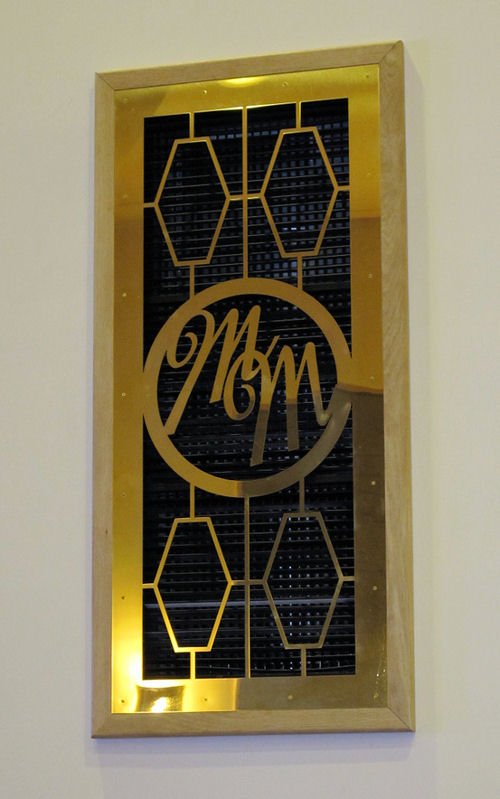MM on the vent grill in the main auditorium