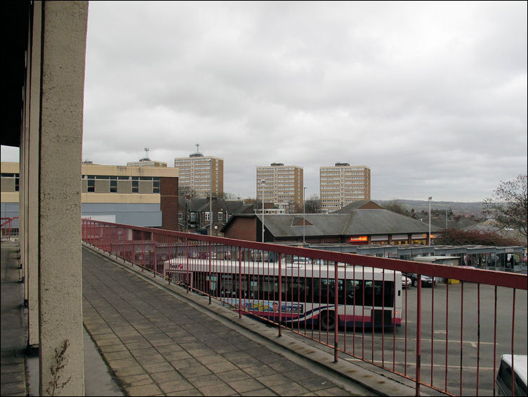 flast at the top of Bucknall New Road 