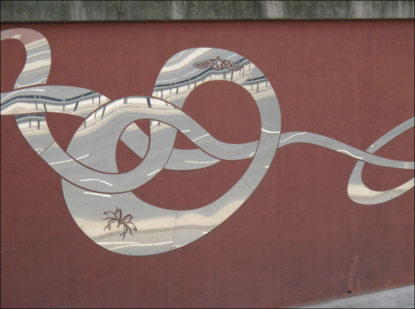 artwork alongside the A500 Queensway