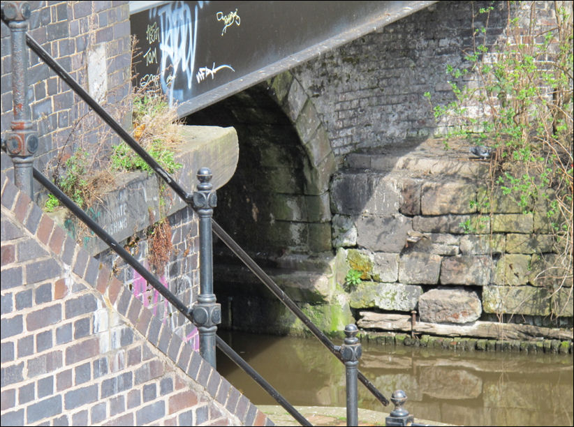the canal under the old Glebe Street bridge