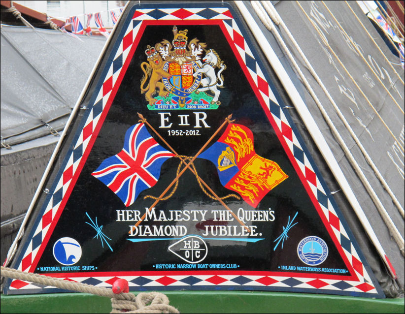 The Royal Arms on one of the boats 