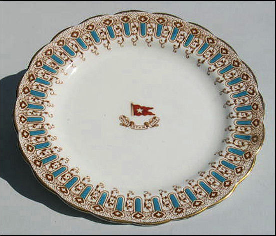 Side plate used in the 1st Class dining room on board the Titanic