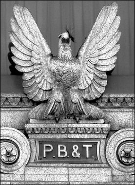The symbol on the P.B.&T. is the American Eagle  