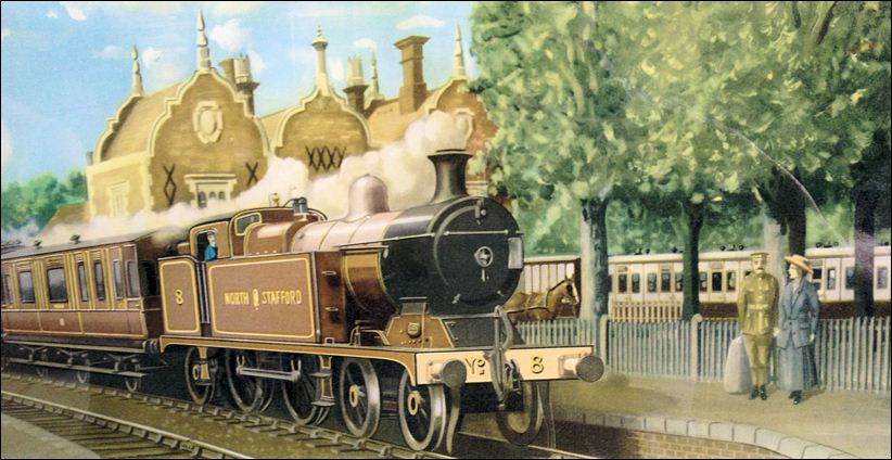 'North Staffordshire Railway train entering Stone Junction'