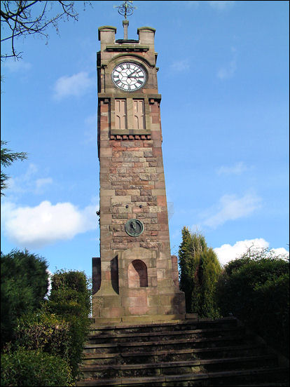 THE ADAMS CLOCK TOWER, TUNSTALL PARK, STAFFORDSHIRE