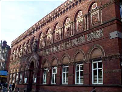 The striking edifice of the Wedgwood Institute 