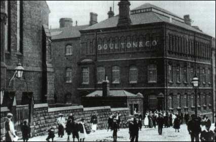 Workers outside the Doulton factory at the turn of the century (1900's)