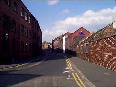 Looking along Eastwood Road, Franklyn Street is to the left.