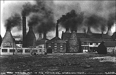 "When Potters Pot in the Potteries, Stoke-on-Trent"