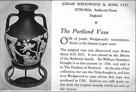 Wedgwood Series The Finished Work The Portland Vase And Wedgwood