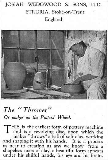 The Thrower at the potters wheel