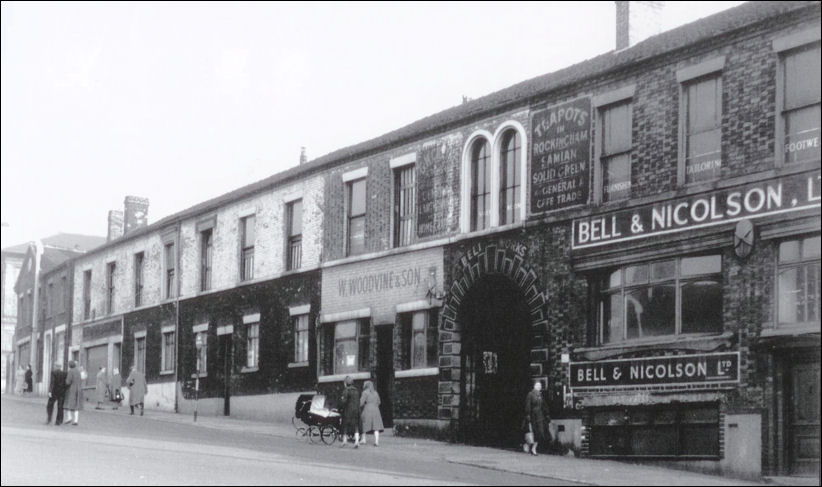 the frontage of the Bell Works on Broad Street, Hanley 