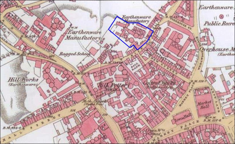 1877 map showing the High Street Works 