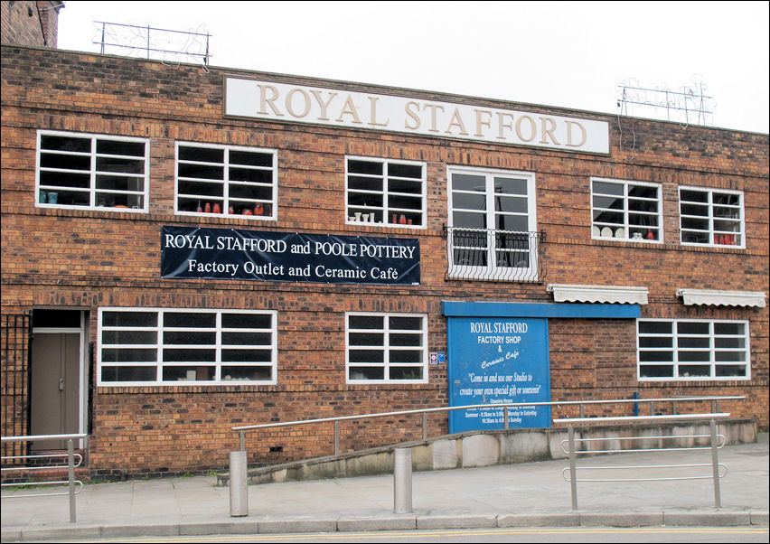 the works are operated by Royal Stafford and Poole Pottery (2010) 