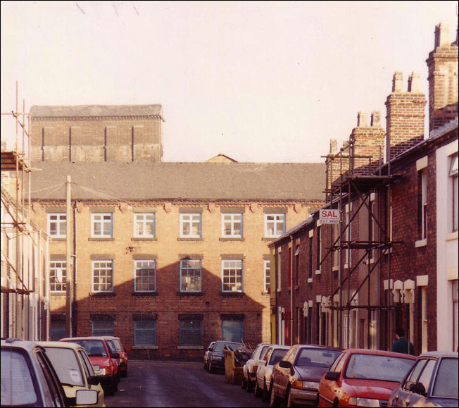 this view along Talbot Street - looking towards Hanley Pottery running along Eastwood Road