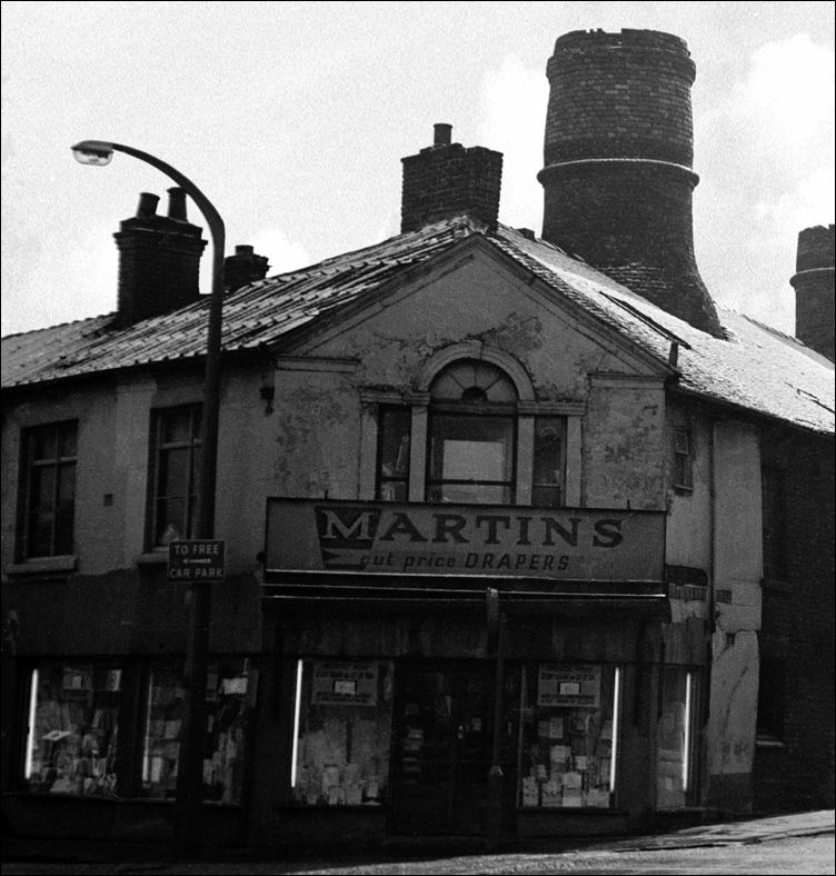 Martins 'cut price drapers' on the corner - how they managed to keep anything clean is a mystery