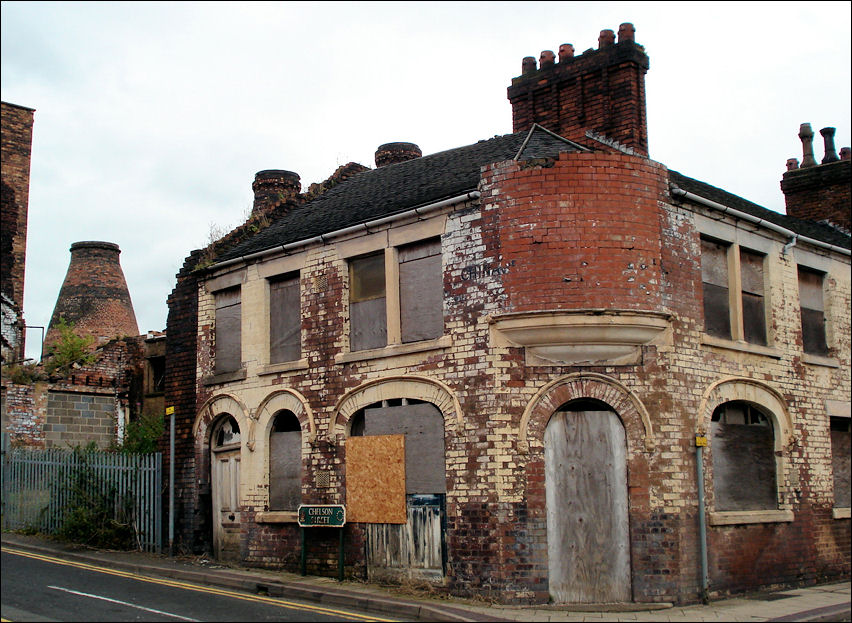 The Enson Works - corner of Normacot Road and Chelson Street