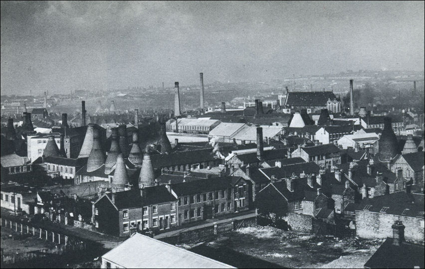 Silent pottery kilns of Longton after the introduction of the clean air act of 1956