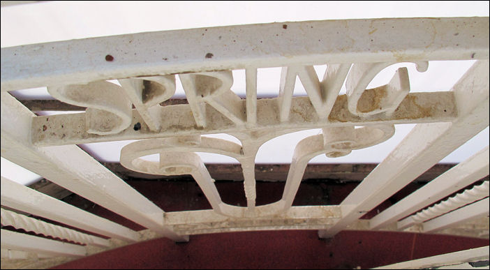 SPRING - in wrought ironwork 