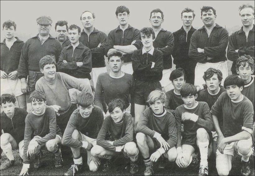 Holden Lane High School - Boys vs Teachers annual football match - December 1965