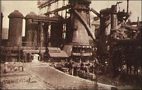 Shelton blast furnaces and pig beds, c.1890