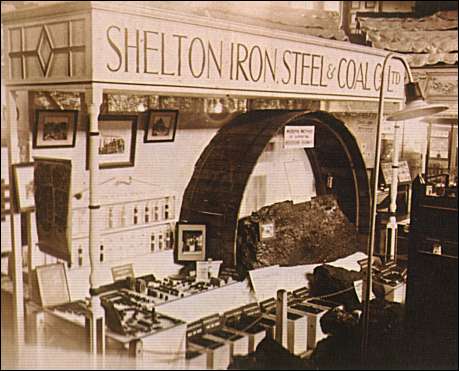 Early exhibition stand for the Shelton Iron, Steel and Coal Co. Ltd.