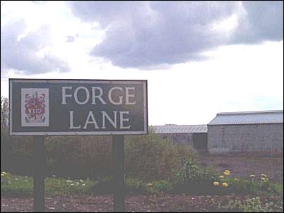 Forge Lane with part of Shelton rolling mill buildings in the background.