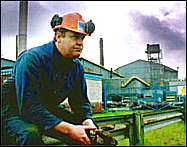 Steelworker Jeff Cartlidge pauses to reflect on the last day of Shelton Bar