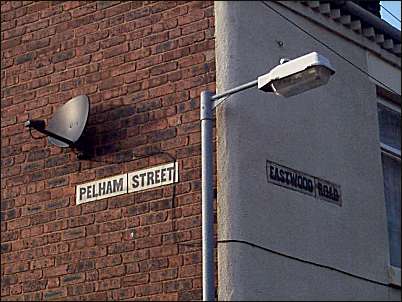 Corner of Pelham Street and Eastwood Road,