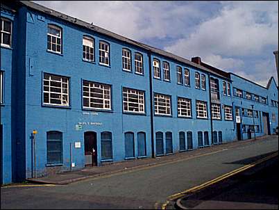 Colourful factory on St. James Street 