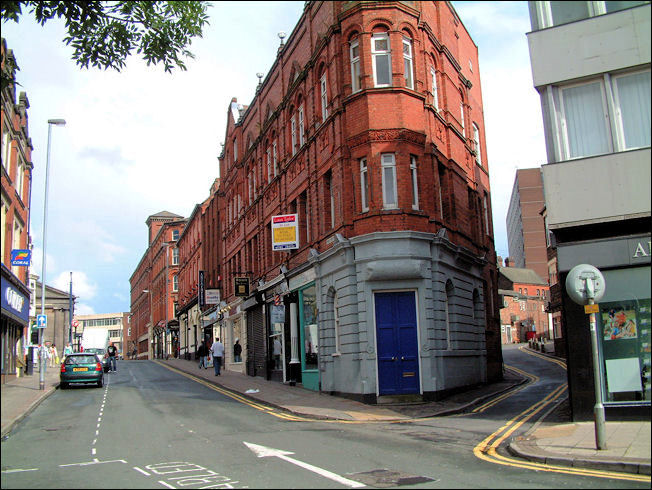 corner of Percy Street and Stafford Lane
