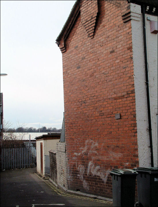 entry to the back of houses on Bridgewater Street 